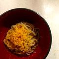 chefmiki's cooksnap of when they made 大人の贅沢高級割烹の味になるカラスミ蕎麦.