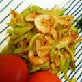 すみまみれ's cooksnap of when they made ブロッコリーの茎と桜海老の塩レモン炒め.