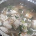 ひむとも's cooksnap of when they made 白葱と鶏つくねの♡塩生姜鍋♪温まる〜.