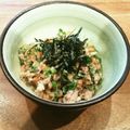 あーこ姐's cooksnap of when they made ☆サバの水煮 小ネギ 青しそ納豆.