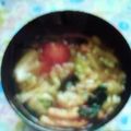 puniＫ's cooksnap of when they made 即席味噌汁にプチトマト☆.