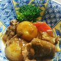 hiyoco?'s cooksnap of when they made リメイク料理♪牛肉ときのこデミグラ煮込み.