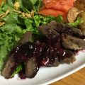 カズ形33's cooksnap of when they made エゾ鹿のヒレステーキ ハスカップソース.