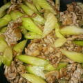 かえるとてんとう虫's cooksnap of when they made 豚肉のセロリの簡単炒め物♡.