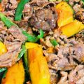 クックYIMPJ1☆'s cooksnap of when they made 南瓜と牛肉のほんのりバター甘辛炒め.
