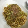 キャップとラム's cooksnap of when they made リメイク★時短★カレー【カレー焼うどん】.