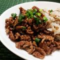 yukoko☆'s cooksnap of when they made 揚げナスと豚ひき肉のスイチリソテー丼.