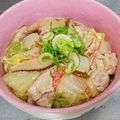 もぐ・ω・くま's cooksnap of when they made 白菜と豚肉の中華あんかけ丼★.