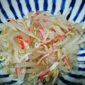 はなふあ's cooksnap of when they made もやしとカニカマのナムル.