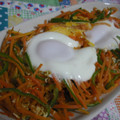 rie-tin's cooksnap of when they made すごもり卵のっけ野菜炒め.