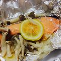 すー's cooksnap of when they made 鮭のホイル焼き.