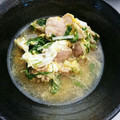 さとぴょん☆'s cooksnap of when they made 簡単・豚バラ肉と水菜の卵とじ.