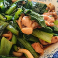 パパ1's cooksnap of when they made 豚肉と小松菜のオイスターソース炒め　④.