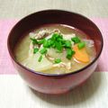 komomoもも's cooksnap of when they made 我が家のｼﾝﾌﾟﾙ豚汁.*゜.