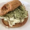 papikun's cooksnap of when they made アボカドDIPとチーズのサンドイッチ.
