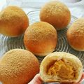 まみむめもママ's cooksnap of when they made HBで簡単♡ふんわりきな粉クリームパン.