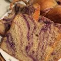 かなえ369's cooksnap of when they made 折り込みパン☆紫いもクリーム.