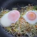みゆwaco 's cooksnap of when they made キャベツの巣ごもり✿お好み焼き風味♪.