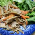 yuchika's cooksnap of when they made 豚肉とごぼうにんじんのみそ炒め.
