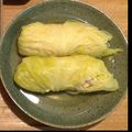 rarirurei's cooksnap of when they made おばあちゃんの鶏和風ロールキャベツ.