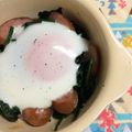 chamachuu's cooksnap of when they made かったさん風ほうれん草（青菜）のココット.