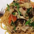 cook Tommy's cooksnap of when they made きのことベーコンのガーリック醤油パスタ.