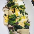 パパの手料理☆'s cooksnap of when they made ほうれん草とシイタケの玉子とじ.