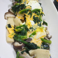 パパの手料理☆'s cooksnap of when they made ほうれん草とシイタケの玉子とじ.