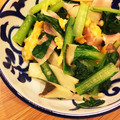 ♪さっちょん♪'s cooksnap of when they made あと1品に☆簡単♪小松菜と卵の炒め物☆.