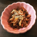 ぷーさん's cooksnap of when they made 大根と人参の皮でキンピラ.