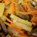 td510's cooksnap of when they made ニンジン大根こんにゃくのカレーきんぴら.