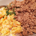 こんにちわっふる's cooksnap of when they made 鶏そぼろ親子丼【男の簡単丼】.