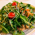 natsu150's cooksnap of when they made ベビーリーフ かいわれ 胡桃 前菜サラダ.
