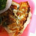 まれぃ's cooksnap of when they made 簡単、時短。さっぱりツナわさび餃子.