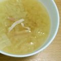 シナモシナモ's cooksnap of when they made 白菜とベーコンの温ま～るスープ.