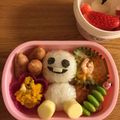 sakupiママ's cooksnap of when they made 簡単冬キャラ弁＊雪だるまのスノーギース.