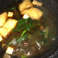 ココキキララ's cooksnap of when they made ほうれん草と油揚げの味噌汁.