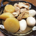 YUKIKI☆'s cooksnap of when they made 鶏肉とたまごと大根と厚揚げ豆腐の味噌煮.