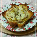 sakuraロゼット's cooksnap of when they made 簡単♪ ツナとコーンのマヨチーズトースト.