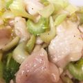 cohko's cooksnap of when they made セロリで風味ＵＰ！胸肉と胡瓜の中華炒め.