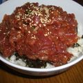 妙香ママ's cooksnap of when they made 美味しすぎる♡まぐろの中落ち丼.