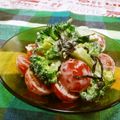 赤い電話's cooksnap of when they made ブロッコリーとトマトのサラダ.