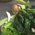 スパイスパーラー's cooksnap of when they made 菜の花としめじの辛子あえ.