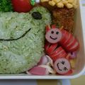 ♪maoパパ's cooksnap of when they made ウインナーでいもむしくん❤飾り切りキャラ.