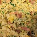 とむ子。's cooksnap of when they made 水菜のしゃきしゃきチャーハン.