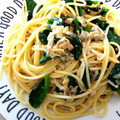 えるももも☻'s cooksnap of when they made 缶詰で☆あさりとほうれん草の和風パスタ.