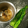 kuragenoie's cooksnap of when they made 菜の花の胡麻和え.
