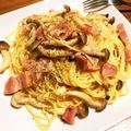 モケ缶's cooksnap of when they made 簡単♪しめじとベーコンのペペロンチーノ.
