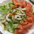 みぃすけ33's cooksnap of when they made レタスときゅうりとちくわのサラダ.