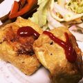まゆちゃん１１'s cooksnap of when they made 油揚げ焼きメンチ.